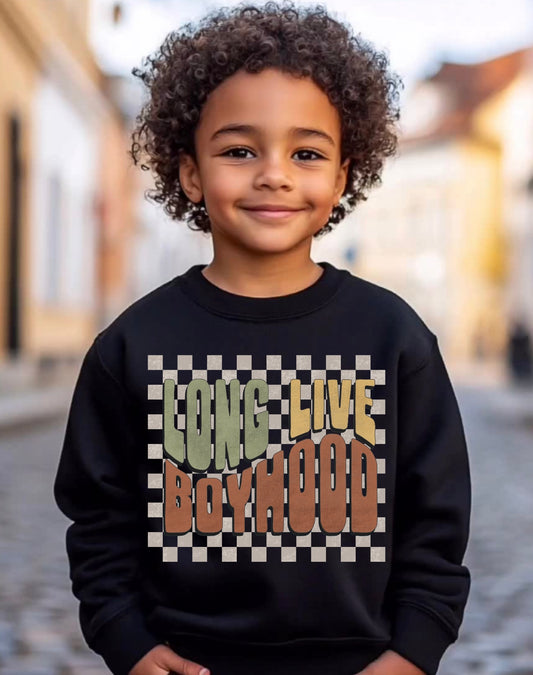 Long live boyhood crewneck