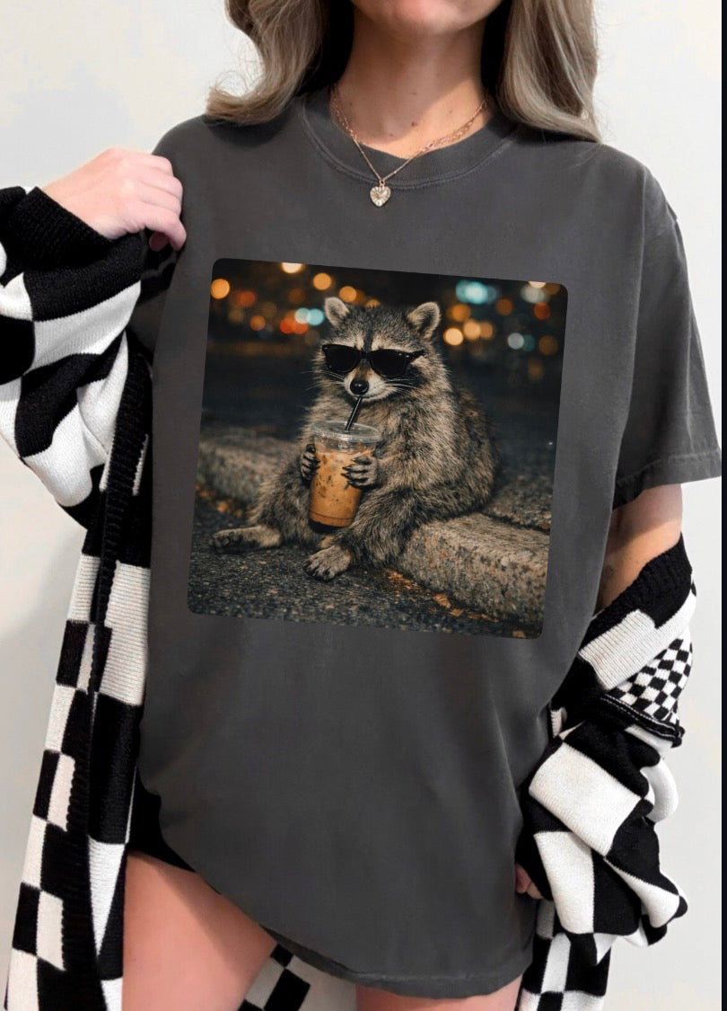 Caffeinated trash panda