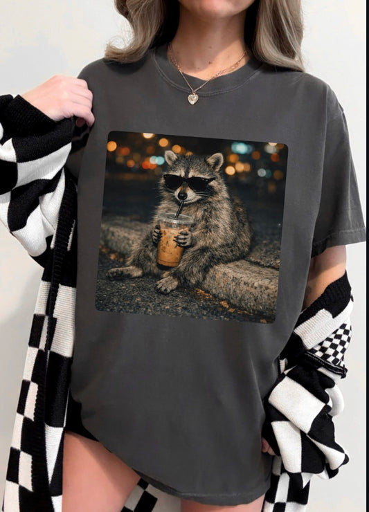 Caffeinated trash panda