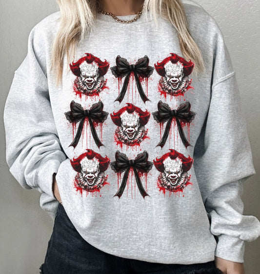 Bows& Pennywise Halloween crewneck