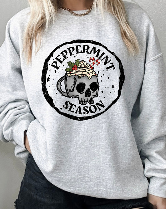 Skull peppermint season crewneck
