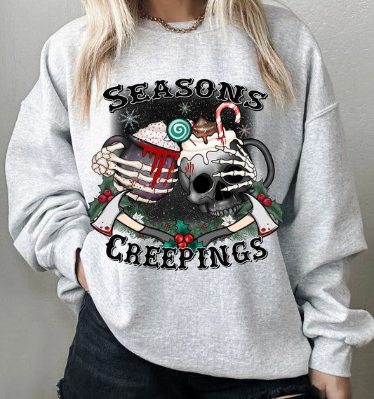 Seasons creepings spooky Christmas crewneck