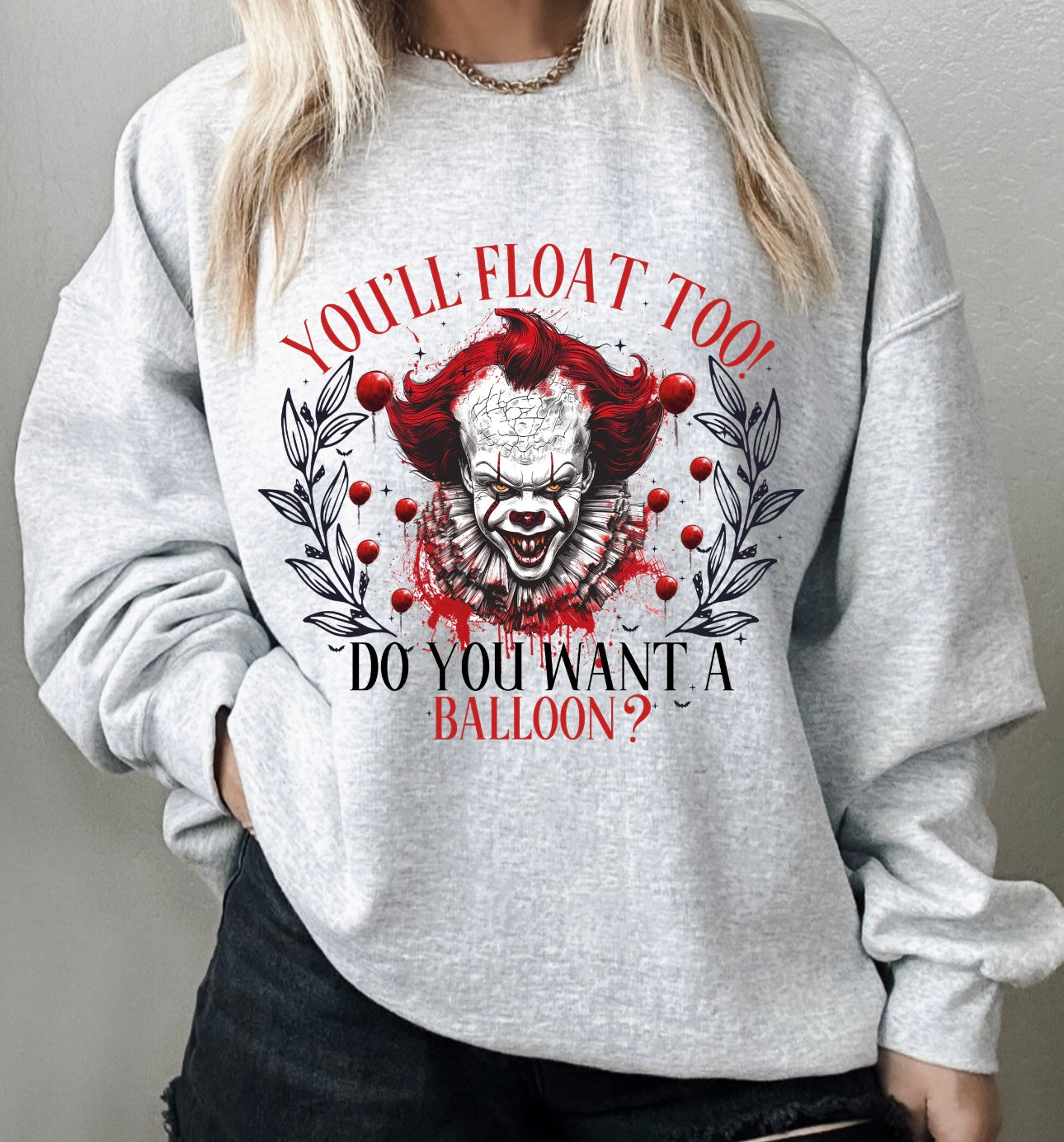 Pennywise Halloween crewneck