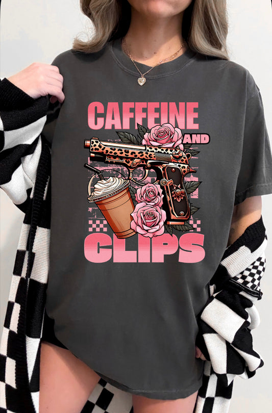 Caffeine and clips shirt