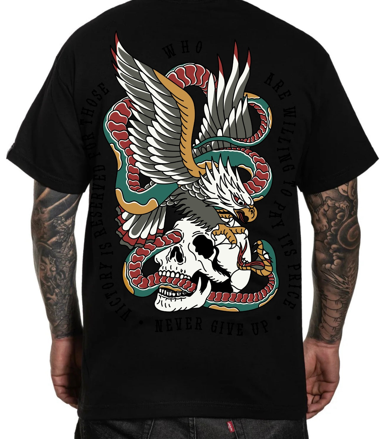 Men’s skull and snake shirt