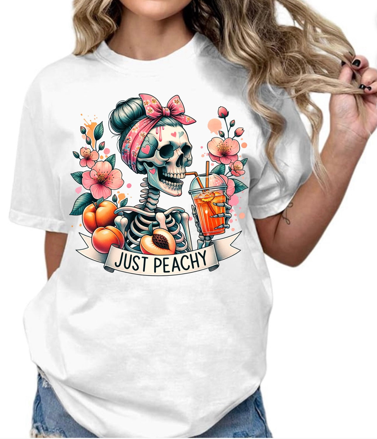 Just peachy skull