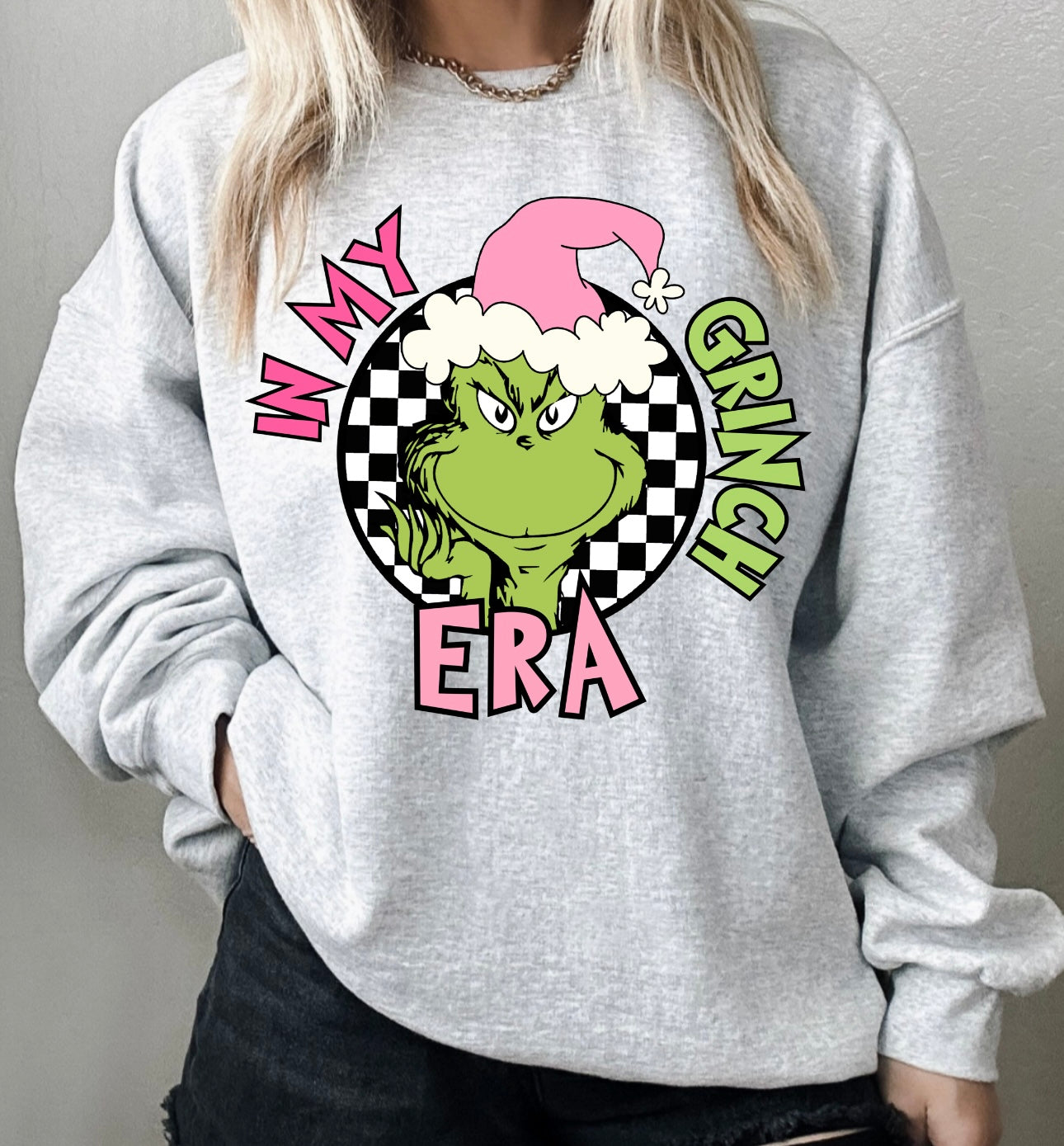 In my grinch era crewneck