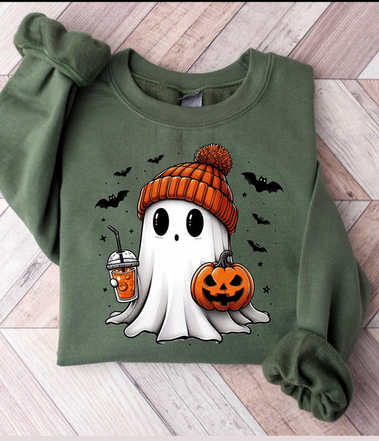 Halloween ghostie crewneck