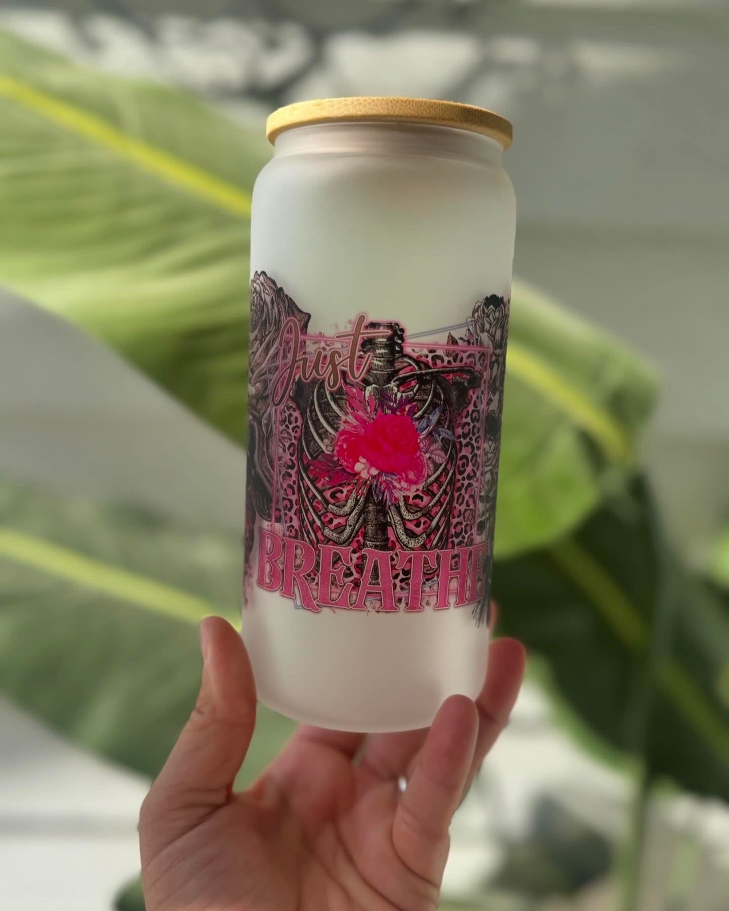 just breath libby glass cup