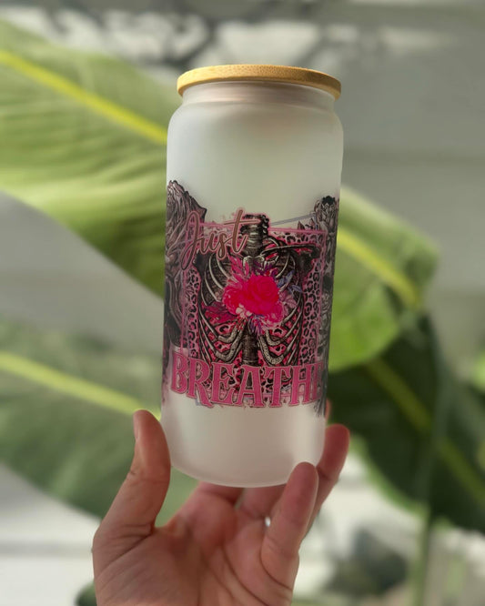 just breath libby glass cup