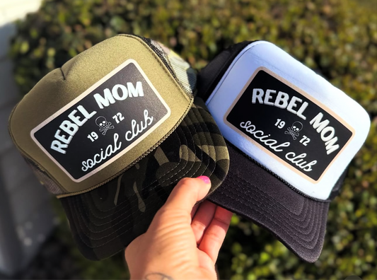 Rebel mom social club track hat