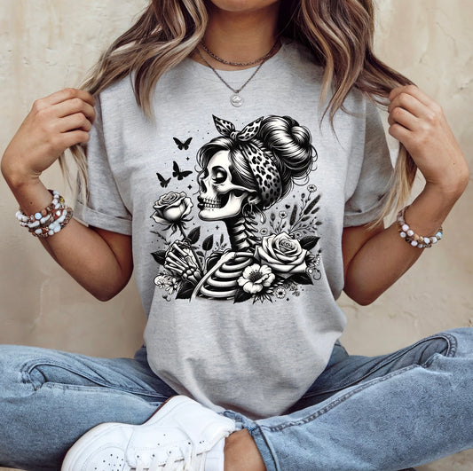 Floral skull