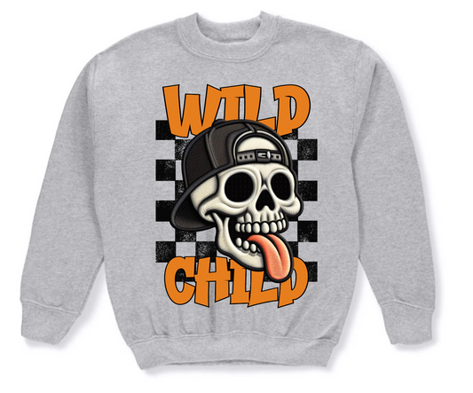 Skull Wild child crewneck