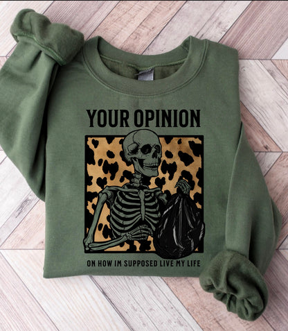 Your opinion is trash crewneck