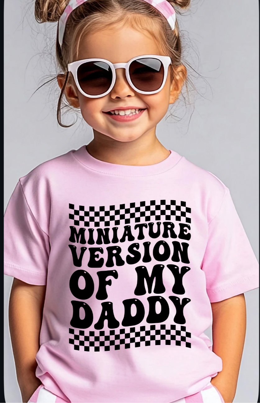 Checkered mini version of daddy