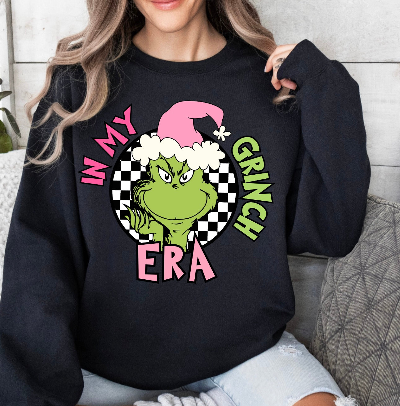 In my grinch era crewneck