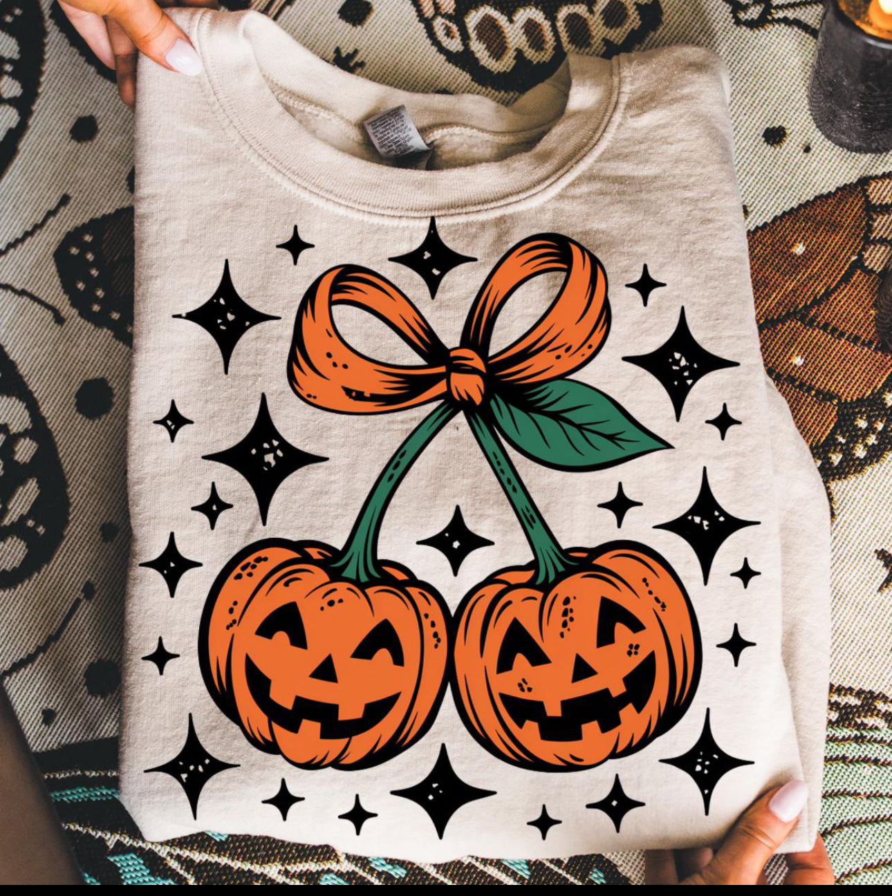 Pumpkin cherries crewneck
