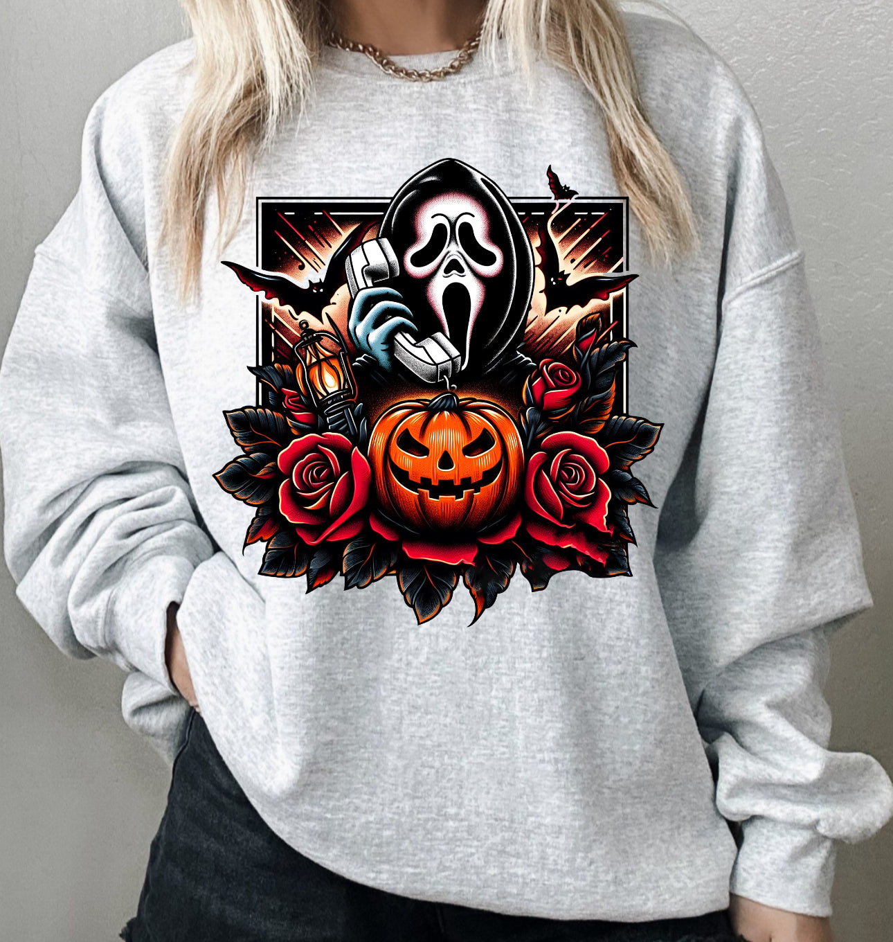 Halloween ghostface crewneck