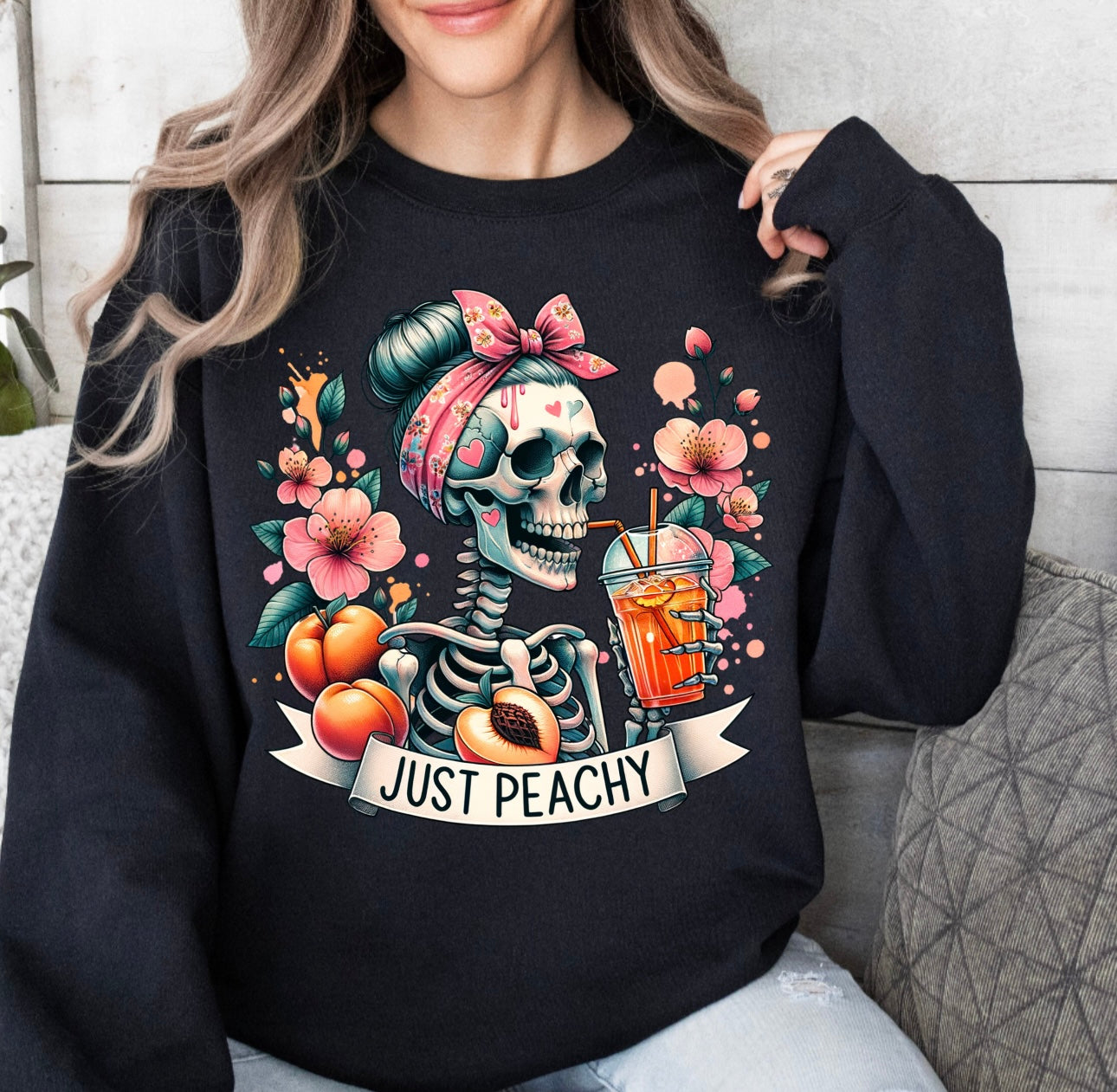 Just peachy skull