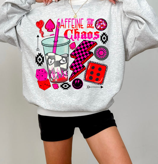 Caffeine&chaos crewneck