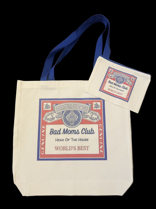 Bad moms club tote bag