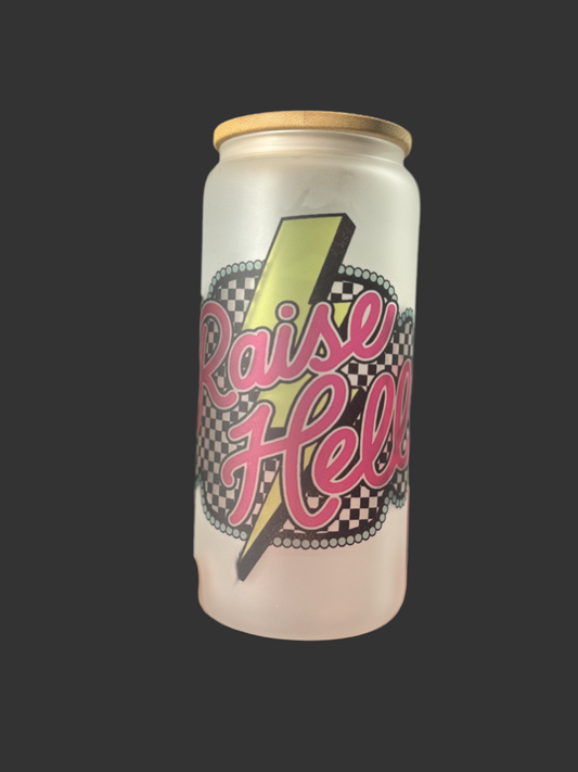 Raisin hell glass libby cup