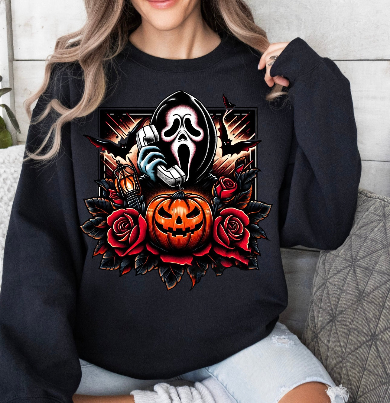 Halloween ghostface crewneck