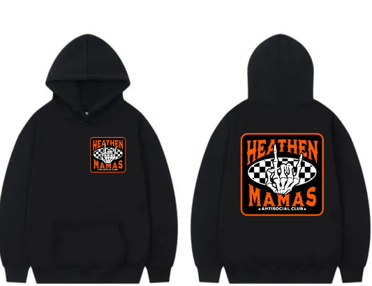 Heathen mama antisocial club hoodie