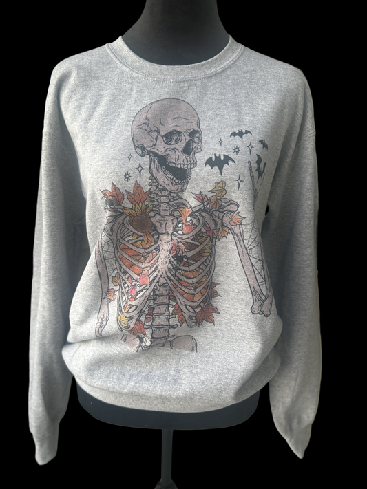 Fall skeleton  crewneck