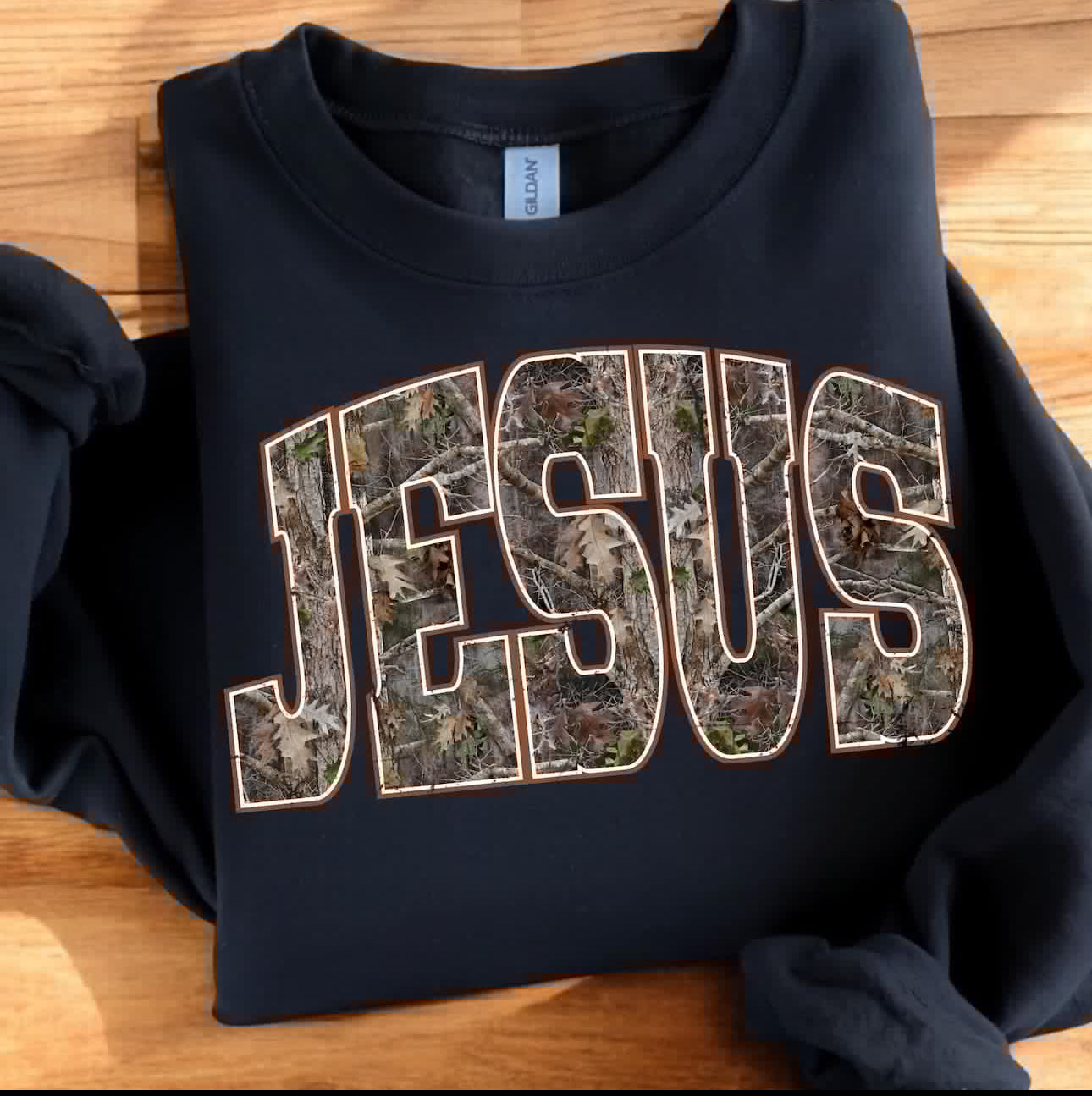 Mossy Oak Jesus crewneck