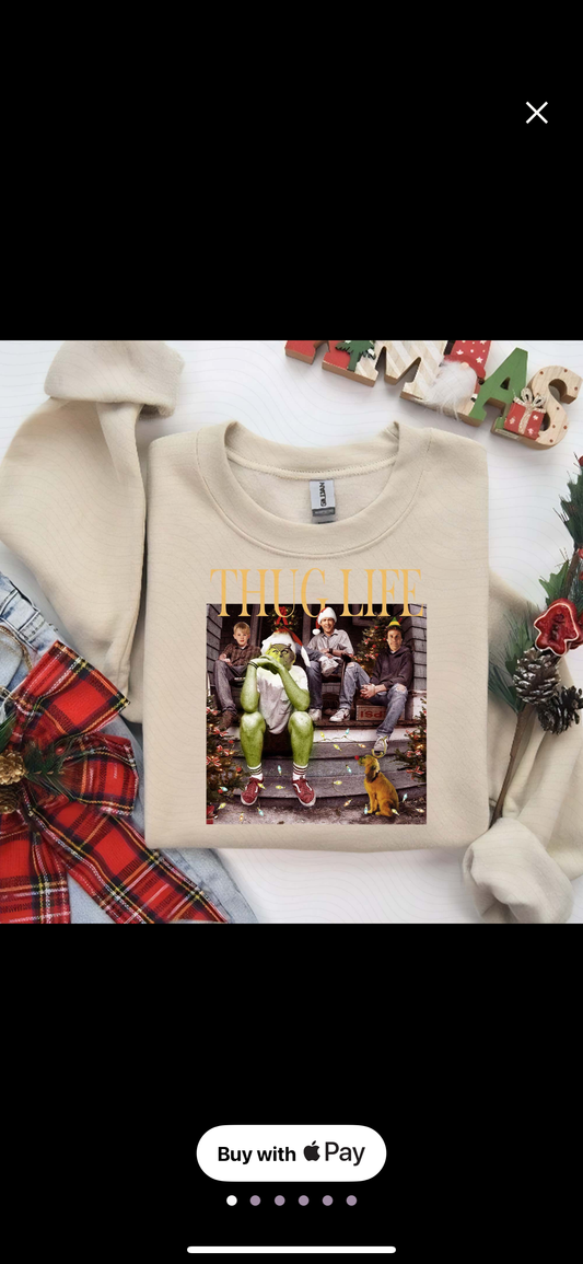 Christmas thug life crewneck