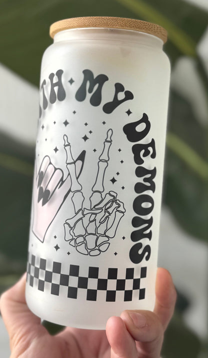 vibin with my demon glass libby cup