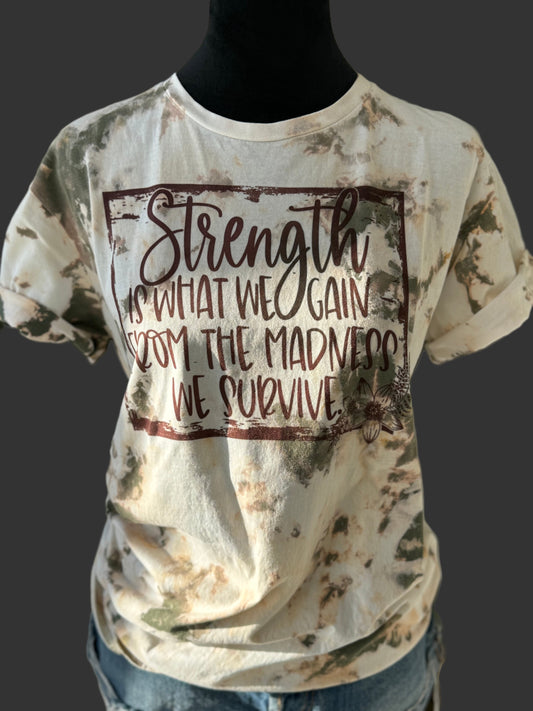 strength bleached tee